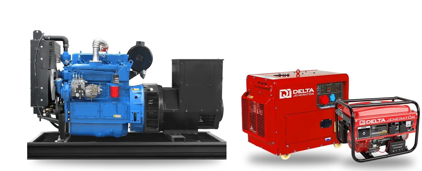 مولد ديزل مفتوح من Delta Generator مع مولدات كاتمة للصوت ومحمولة