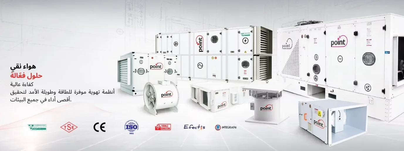 مجموعة منتجات Point HVAC: وحدات مناولة الهواء والمراوح ومعدات التهوية