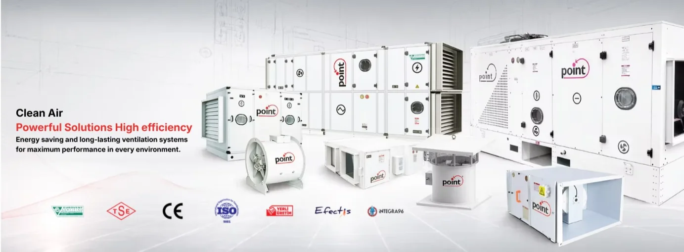 Point HVAC product range: air handling units, fans and ventilation equipment